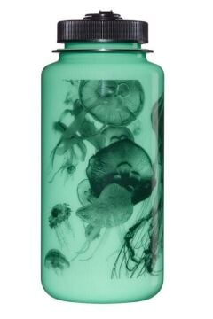 Nalgene 32oz WM Glow w/Black Jellyfish Suluk