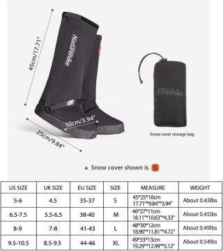 Naturehike Snow Fox Outdoor High-Tube Tozluk + Kum Ayakkabısı 44-46 MZ