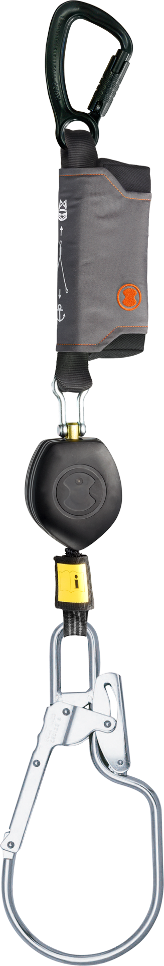 Skylotec Peanut I Fs92 Çelik Karabinalı 180 cm Kendinden Geri Sarmalı Şok Emicili Düşüş Durdurucu EN 360