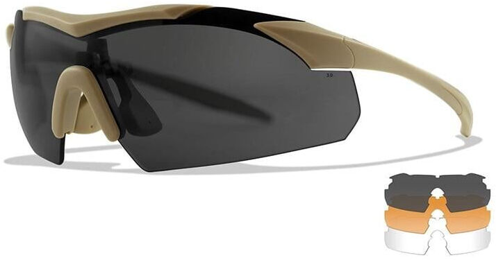 WILEY X VAPOR 2.5 Balistik Gözlük (3 Lens)