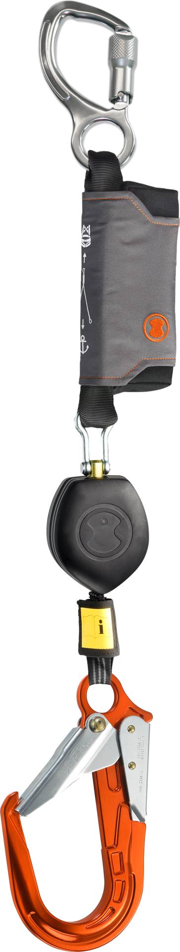 Skylotec Peanut I Fs64 Al Or Karabinalı Kendinden Geri Sarmalı Şok Emicili Düşüş Durdurucu EN 360