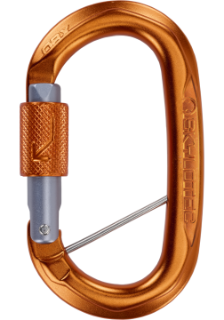 Skylotec Obx Bgb H-400-BGB Gri Turuncu Alüminyum Brilock Oval Karabina 24 kN