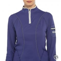 Gore-Tex Bayan Uzun Kollu Çivit Ipod Cepli ProDryFit Outdoor, Koşu, Fitness Tişört