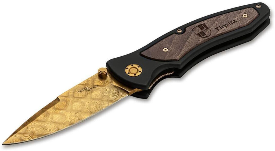Böker Manufaktur Tirpitz-Damascus Gold Çakı
