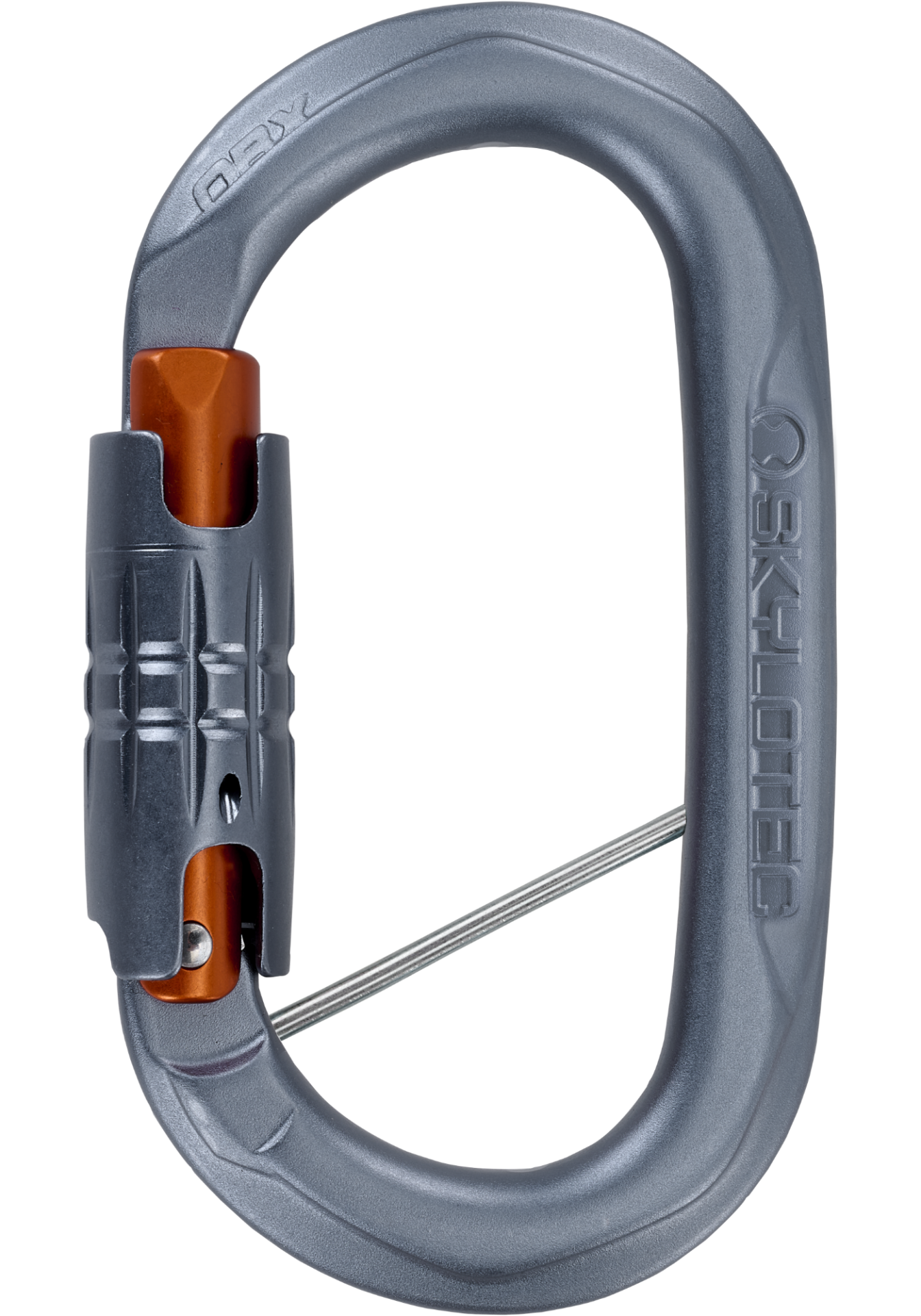 Skylotec Obx Wgb H-400-WGB Gri Turuncu Alüminyum Twistlock Oval Karabina 24 kN