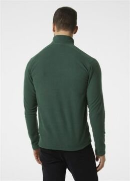 Helly Hansen Mount Fleece Half Zip Erkek Polar Darkest Spruce