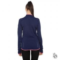 Gore-Tex Bayan Uzun Kollu Lacivert Ipod Cepli ProDryFit Outdoor, Koşu, Fitness Tişört