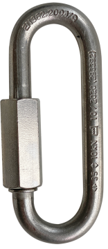 Skylotec Oval Link 8 Va H-048-8-VA Gümüş Paslanmaz Çelik Screwgate Oval Quick Link 35 kN