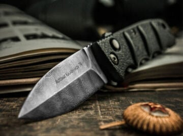 Böker Plus KALS-74 Spearpoint Damascus Çakı