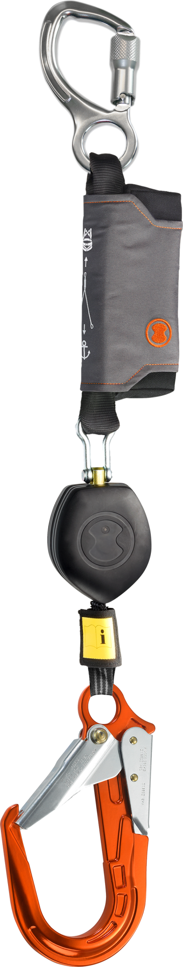 Skylotec Peanut I Fs64 Al Or Alüminyum Karabinalı Kendinden Geri Sarmalı Şok Emicili Düşüş Durdurucu EN 360