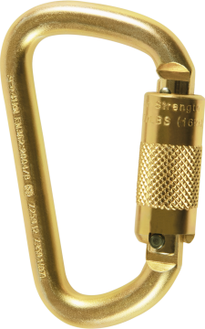 Skylotec Steel D Tw H-129 Sarı Çelik Twistlock D Karabina 41 kN