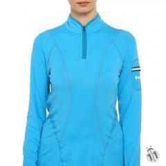 Gore-Tex Bayan Uzun Kollu Turkuaz Ipod Cepli ProDryFit Outdoor, Koşu, Fitness Tişört