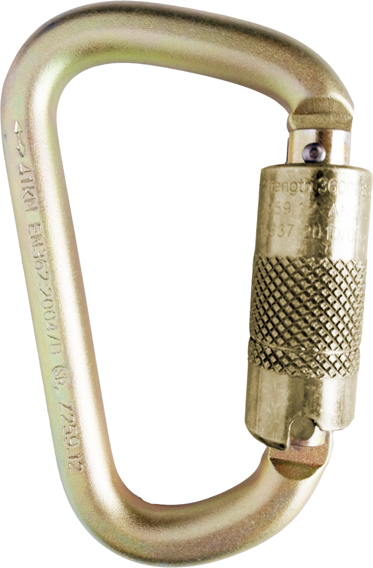 Skylotec Steel D Tri H-132 Sarı Çelik Trilock D Karabina 41 kN