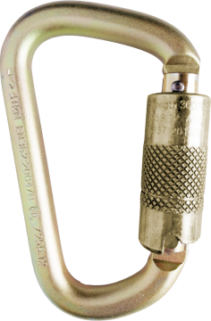 Skylotec Steel D Tri H-132 Sarı Çelik Trilock D Karabina 41 kN
