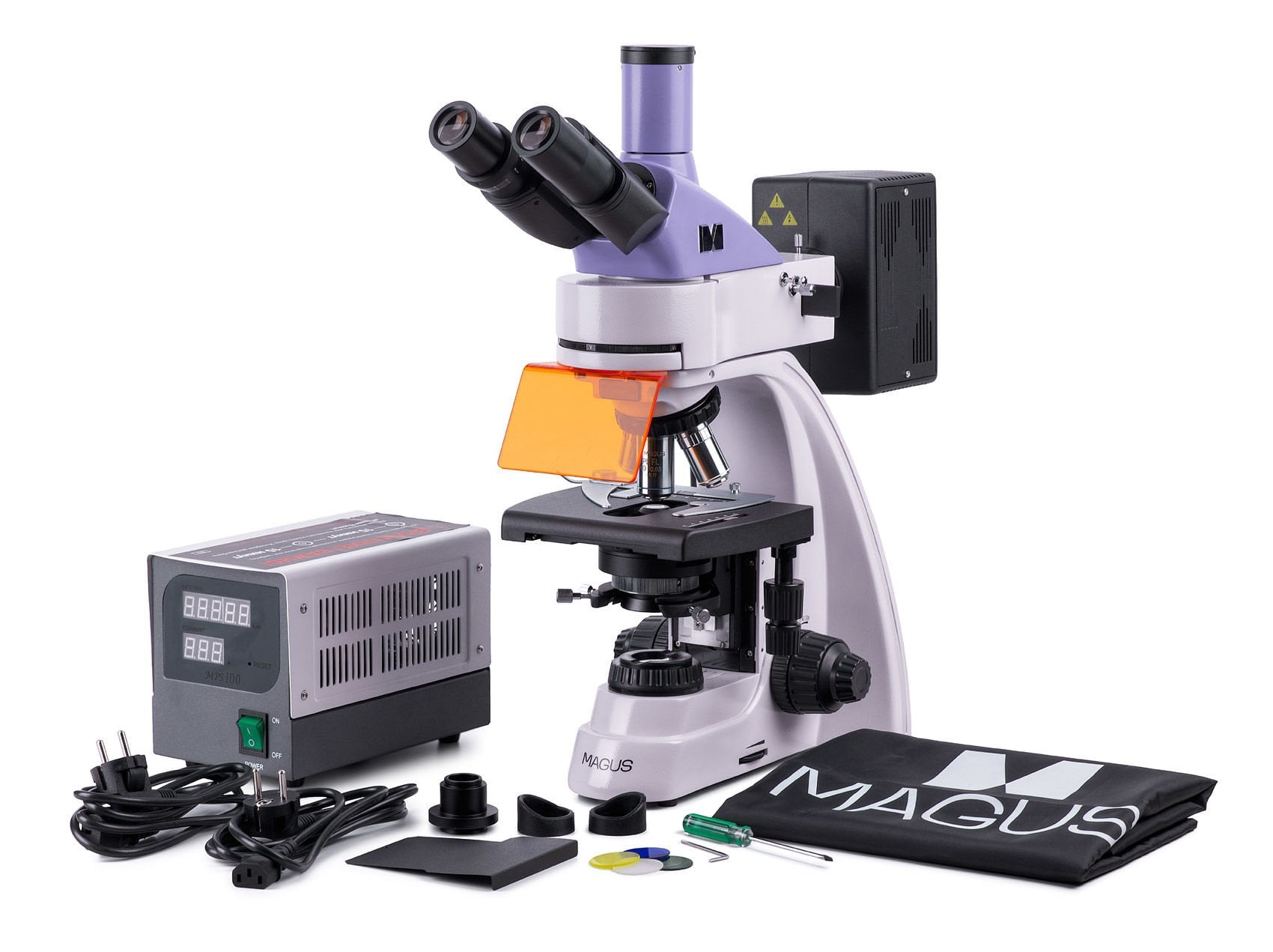 MAGUS Lum D400 LCD Floresan Dijital Mikroskop
