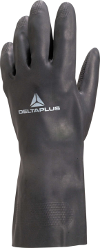 Delta Plus TOUTRAVO VE509 Siyah Floke İç Yüzeyli Neopren Kaplı Kimyasal Koruyucu İş Eldiveni EN 388 EN ISO 374-1 EN ISO 374-5