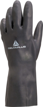 Delta Plus TOUTRAVO VE509 Siyah Floke İç Yüzeyli Neopren Kaplı Kimyasal Koruyucu İş Eldiveni EN 388 EN ISO 374-1 EN ISO 374-5
