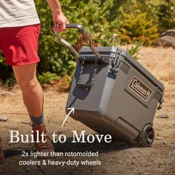 Coleman Convoy Wheeled 65 QT Tekerlekli Soğutucu Buzluk 61.5 Lt