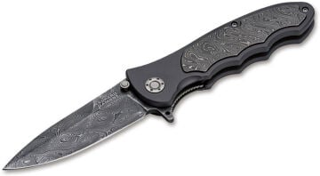 Böker Manufaktur Solingen Leopard-Damascus III Collection Çakı
