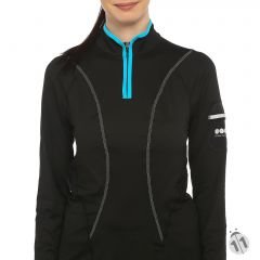 Gore-Tex Bayan Uzun Kollu Black Ipod Cepli ProDryFit Outdoor, Koşu, Fitness Tişört