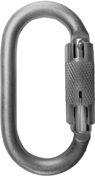 Skylotec Ovalsteel Tw H-038 Gümüş Çelik Twistlock Oval Karabina 20 kN