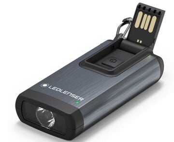 Led Lenser K6R  Safety Grey Anahtarlık  Alarmlı El Feneri