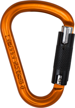 Skylotec Passo Tri H-137-TRI Turuncu Siyah Alüminyum Trilock Hms Karabina 22 kN