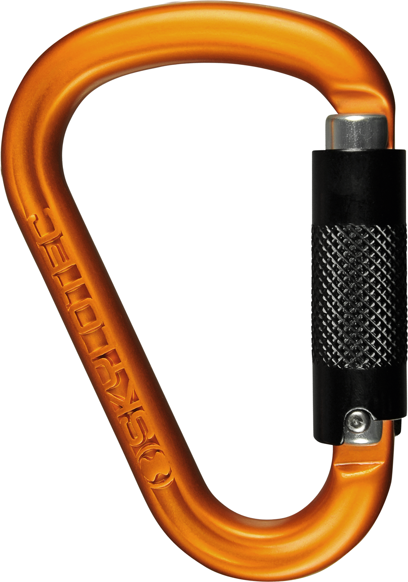Skylotec Passo Tri H-137-TRI-PK Turuncu Siyah Alüminyum Trilock Hms Karabina 22 kN