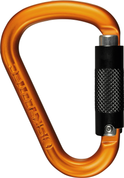 Skylotec Passo Tri H-137-TRI-PK Turuncu Siyah Alüminyum Trilock Hms Karabina 22 kN