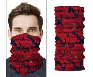 Parrot & Pirate PA01-22003 Red Anchor Bandana