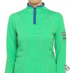 Gore-Tex Bayan Uzun Kollu Jungle Green Ipod Cepli ProDryFit Outdoor, Koşu, Fitness Tişört