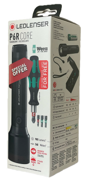 Led Lenser P6R Core + Wera Set El feneri