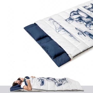 Naturehike Zarf Tarzı Yastıklı Çift Kişilik Pamuklu Uyku Tulumu (Polar Bear) NH19S016-D