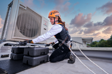 Skylotec Scout L-0828 Kırmızı Beyaz Paslanmaz Çelik Düşüş Durdurucu 150 kg