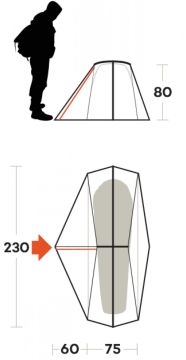 Ferrino Grit 1 FR New Series 1,2 Kg Ultralight Çadır