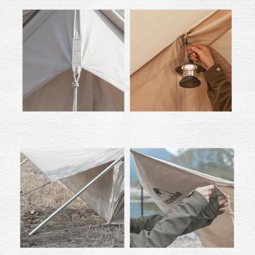 Naturehike Extend 4.8 Eaves Tower Pamuklu Aile Glamping Çadırı NH20ZP011