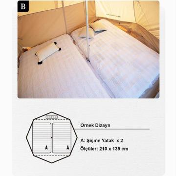 Naturehike Brighten 6.4 Lüks Piramit Pamuk Glamping Çadırı NH20ZP004