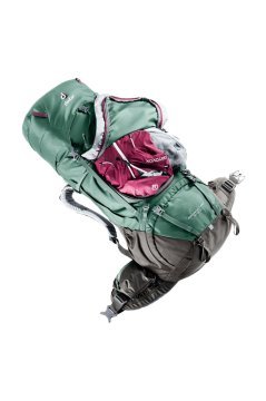 DEUTER Aircontact Pro 55+15 SL Sırt Çantası SEAGREEN+COFFEE