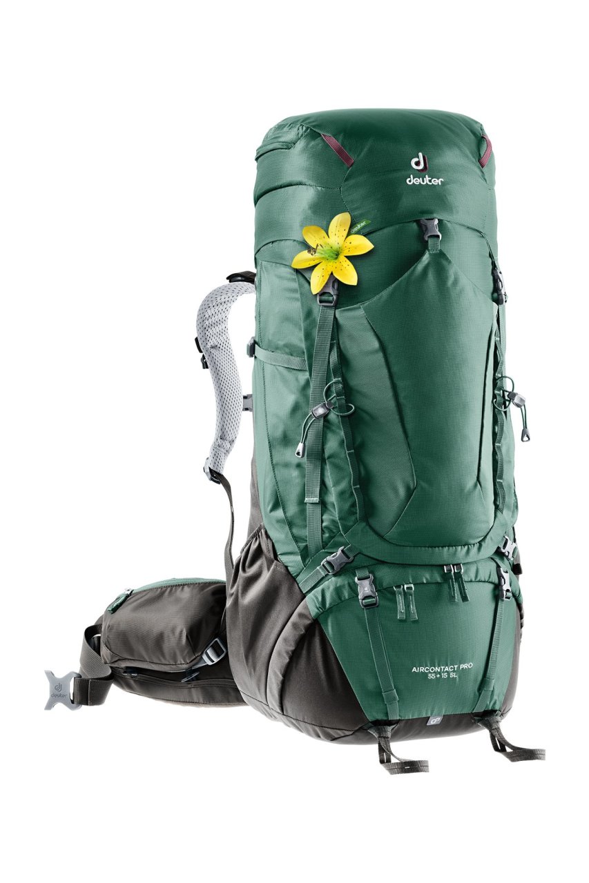 DEUTER Aircontact Pro 55+15 SL Sırt Çantası SEAGREEN+COFFEE