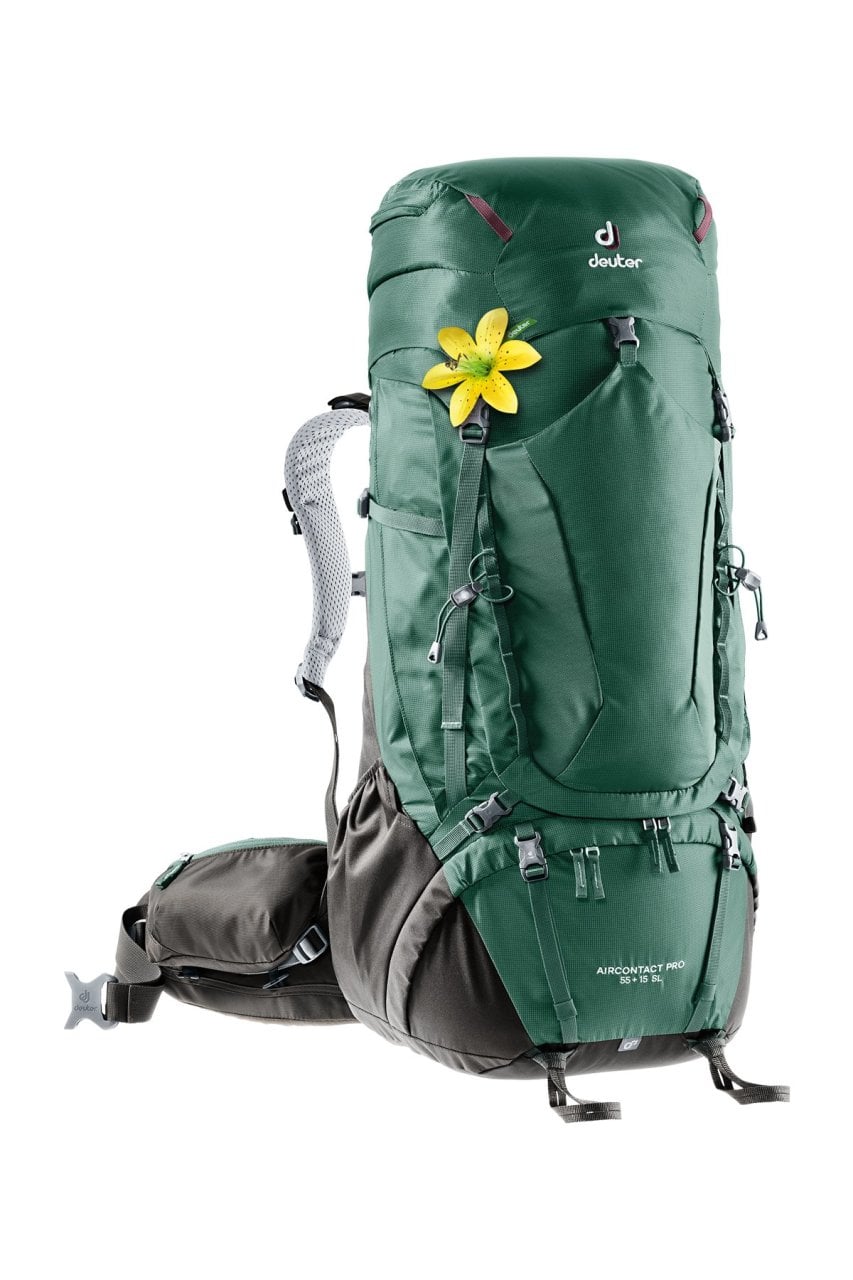 DEUTER Aircontact Pro 55+15 SL Sırt Çantası SEAGREEN+COFFEE