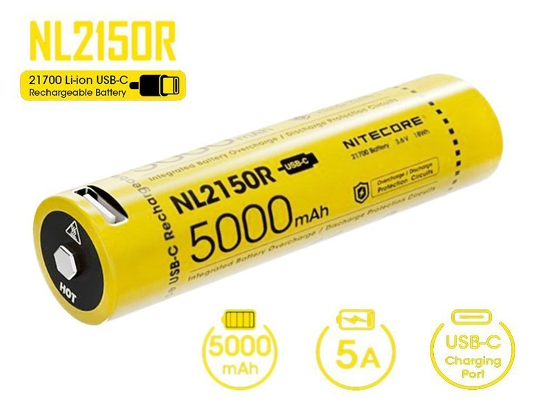 Nitecore 5000MAH 3.6V Usb Şarjlı Pil