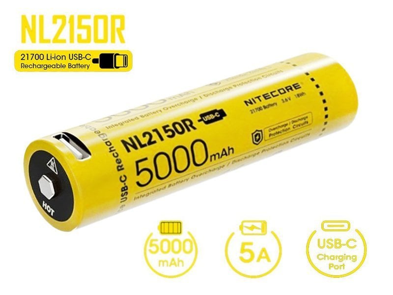 Nitecore 5000MAH 3.6V Usb Şarjlı Pil