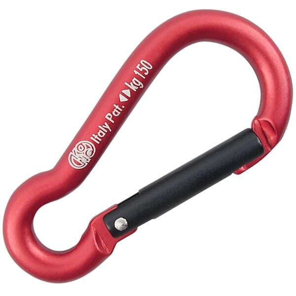 KONG MINI PEAR Malzeme ve Aksesuar Karabinası Kırmızı Size 6 (150kg Dayanım)