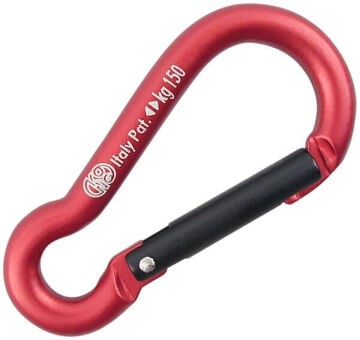 KONG MINI PEAR Malzeme ve Aksesuar Karabinası Kırmızı Size 6 (150kg Dayanım)