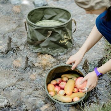 Naturehike Katlanabilir Su Geçirmez Yuvarlak Kamp Kovası