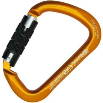 KONG X-LARGE ALU TWIST LOCK Emniyet Karabinası Turuncu EN 362/B EN 12275/B