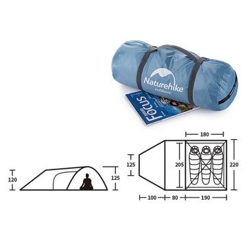 Naturehike Knight-3 +UPF50 3 Kişilik Kamp Çadırı NH19G001-Y