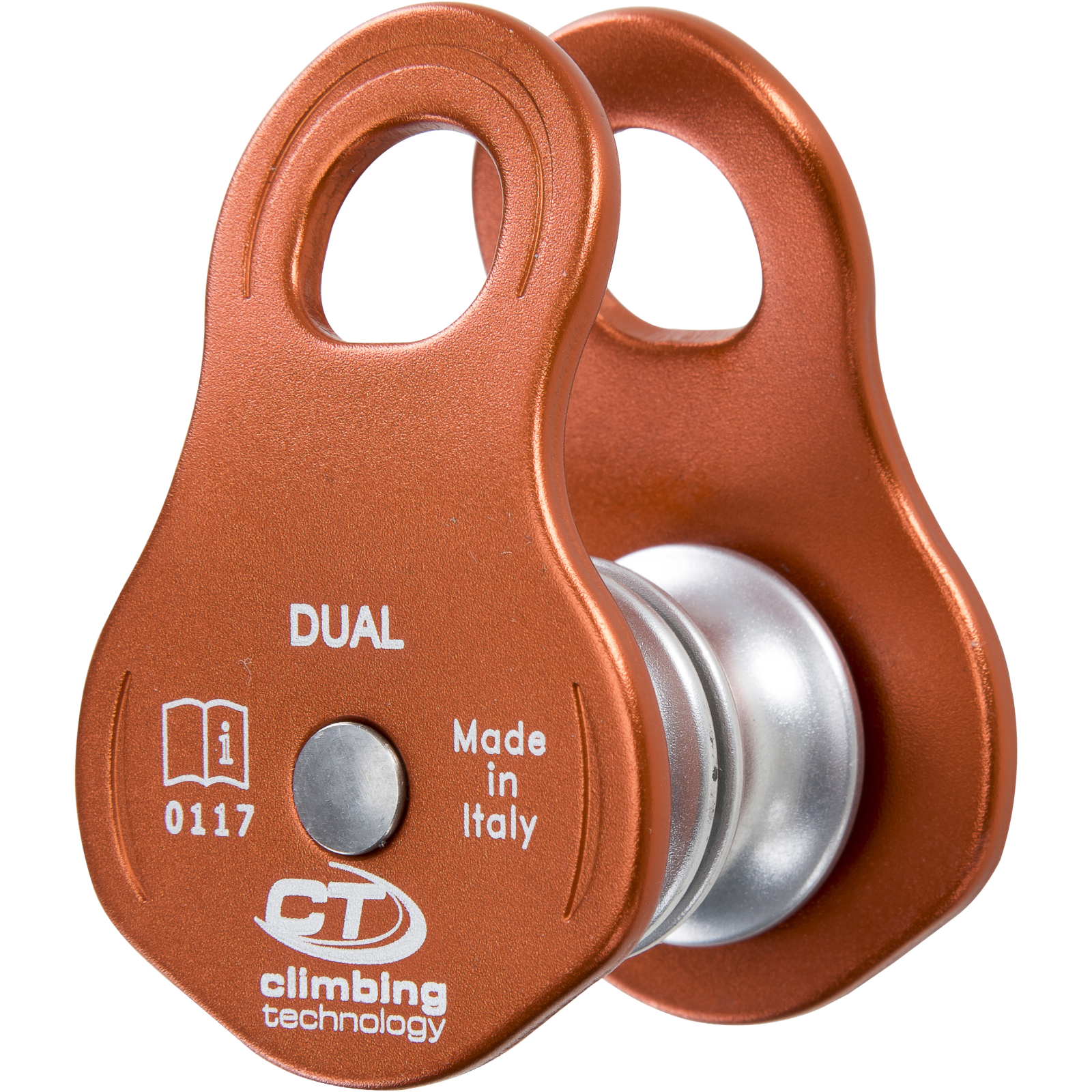 Skylotec Dual H-272 Turuncu Gümüş Alüminyum Paslanmaz Çelik Çift Makara 30 kN