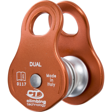 Skylotec Dual H-272 Turuncu Gümüş Alüminyum Paslanmaz Çelik Çift Makara 30 kN
