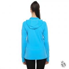 Gore-Tex Bayan Turkuaz Uzun Kollu Şapkalı Ipod Cepli ProDryFit Outdoor, Koşu, Fitness Tişört